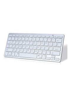 Buy Bluetooth Wireless Keyboard Arabic English Language Small Portable Keyboard for iPad Pro Mini Air Windows IOS Android Tablet iPhone and More Bluetooth Enabled Devices in Saudi Arabia