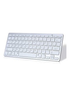 اشتري Bluetooth Wireless Keyboard Arabic English Language Small Portable Keyboard for iPad Pro Mini Air Windows IOS Android Tablet iPhone and More Bluetooth Enabled Devices في الامارات