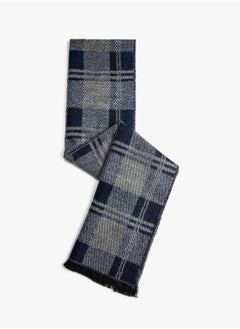 Buy Basic Plaid Scarf in UAE