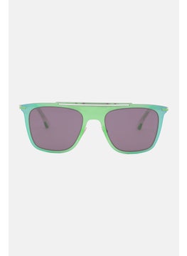 Buy Men SPL581520VAF Square Sunglasses, Black/Green in Saudi Arabia