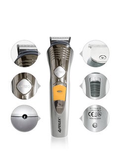 Buy Rechargeable Facial and Body Hair Clipper 4 IN 1 Silver in Saudi Arabia