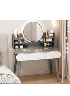 Buy Dressing Table Makeup Mirror With 3 Drawers in UAE