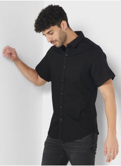 Buy Skinny Fit Half Sleeve Shirt in UAE