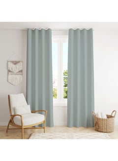 Buy Blackout Curtains  Thermal Insulated Fabric 1panel - Light Green-140x280 in Egypt