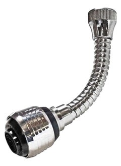 Buy Turbo Flex 360 Instant Hands Free Faucet Swivel Spray Sink Hose Silver 6inch in Saudi Arabia