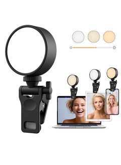Buy Selfie Light, 54 LED Rechargeable Ring Light Fill Video Light with Clip, Adjusted 3 Light Modes for Phone, iPhone, Android, iPad, Laptop, for Makeup, TikTok, Selfie, Vlog, Video Conference in UAE