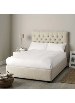 Buy Premium Quality Elasticated Twin Fitted Sheet White 120 x 200 + 30 cm NH2225 in Saudi Arabia