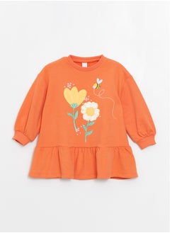 اشتري Crew Neck Patterned Baby Girl Dress في مصر