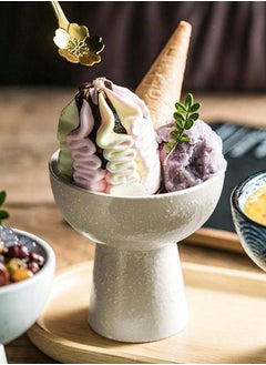 Buy Ceramic Dessert Bowls,Ice Cream Bowls for Sundaes, Fruits, Salads, Snacks in UAE