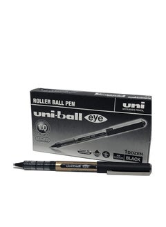 اشتري 12-Piece Eye Broad Roller Pen 1.0mm Tip Black Ink في الامارات