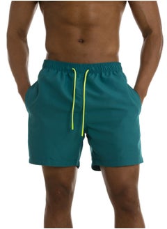 اشتري Men's Beach Shorts Summer Shorts Hot Spring Swimming Trunks Quarter Shorts Double-layer Shorts Casual Swimming Shorts في الامارات