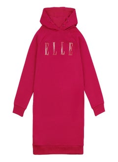 Buy Elle Raglan Hoodie Dress in UAE