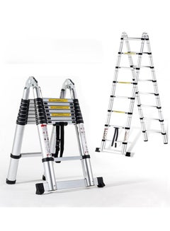 اشتري Power Industrial Telescopic Expansion Ladder A Type Multi-Function Folding Stepladder Wheel SuperHeavy Duty Indoor Outdoor Industrial في الامارات