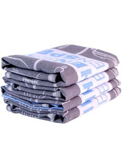 Buy Multi-Purpose Towel Set Of 3 Pcs 100% Cotton 50x70  cm-light blue in Egypt