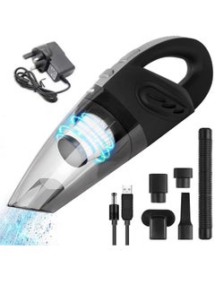 Buy Car Handheld Vacuum Cleaner Cordless 120W High-Power Portable Lightweight Wireless with USB Cable & Charger Plug for Home Cleaning in Saudi Arabia