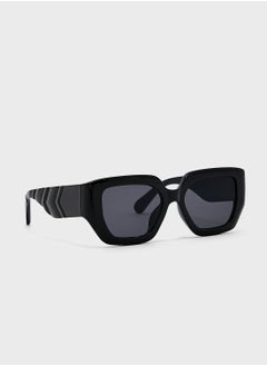 Buy Pattern Arm Oversized Sunglasses in UAE