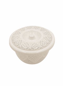 Buy Plastic Fruit Vegetable Washing Colander Basket Container with Lid in UAE