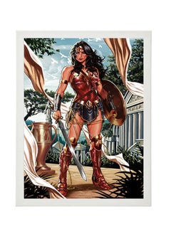 اشتري Wonder Woman Illustration Wall Art Poster Frame في مصر