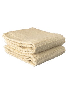 اشتري Ritz Royale Collection 100  Combed Terry Cotton  Highly Absorbent  Oversized  Kitchen Towel Set  28  X 18   2-Pack  Solid Latte Brown في الامارات