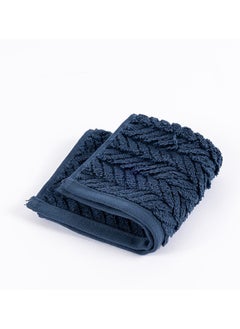 Buy Damaris Wash Towel, Dark Denim - 550 GSM, 30x30 cm in UAE