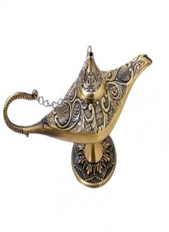 Buy Antique Style Lamp Of The Magic Lamp Of Aladdin Fairy Tale Brass 12X4X7.5 Cm in Saudi Arabia