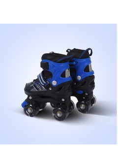 اشتري EL1029 Adjustable Roller Skates Small Size 29 EUR (UK 11.5) - 33 EUR (UK 2) for 3 to 6 Years | Strong Chassis and 70 mm PU Four Flashing Wheels | ABEC 7 Bearings في الامارات