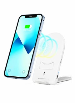 Buy Wireless Charger 15W Fast Wireless Charging Stand Foldable Qi Charger for iPhone 14/14 Plus/14 Pro/14 Pro Max/13/13 Mini/13 Pro Max/SE 2022/12/11/X/8,Galaxy S22/S21/S20/S10(No AC Adapter) in Saudi Arabia