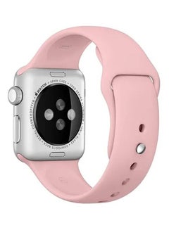 Buy Bracelet silicone 42mm For Apple Watch Pink Color in Egypt