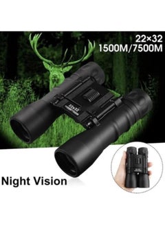 Buy High Quality 22x32 Zoom Travel Outdoor Folding Binoculars Telescope Sight Range 1500 m / 7500 m in UAE