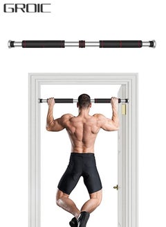 Buy Pull Up Bar Chin Up Bar, Adjustable 60~100 CM Door Horizontal Bars Exercise Home Workout Gym Training Workout Bar, Sport Fitness Equipments Doorway Chin Up Adjustable Length Bar in UAE