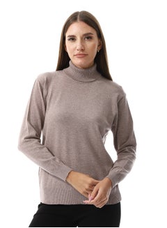 Buy Turtle Neck Regular Fit Plain Top in Egypt