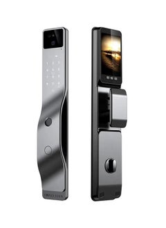 Buy Smart door lock equipped with a camera and supports Face ID, fingerprint, password, phone application (Tuya), card and key - S5 in Egypt