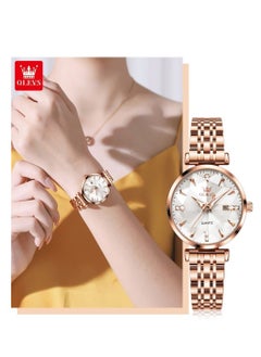 Buy Watches for Women Stainless Steel Quartz Water Resistant Analog Watch 32mm 5536 in Saudi Arabia