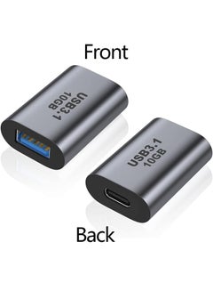 Buy USB3.1 Female to Adapter, 10Gbps USB 3.1 to Type-C Extension Converter Extender Connector Support Fast Charging for PC Laptop Charger Power Bank in Saudi Arabia