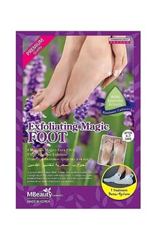 اشتري MBeauty Exfoliating Magic Foot Socks, Single Use 1 Pair Moisturizing Socks, Softens & Removes Dead Calluses, Infused With Natural Ingredients, 40g Each, Pack of 1 في الامارات