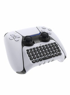 اشتري Wireless Keyboard for PS5 Controller, Bluetooth 3.0 Mini Chatpad Message Game Keyboard Keypad Built-in Speaker with 3.5mm Audio Jack for Messaging and Gaming Live Chat في الامارات