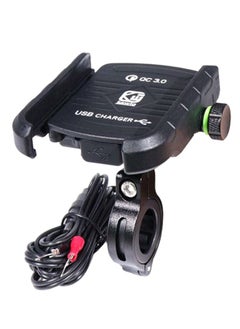 Buy Motorcycle USB Charging Phone Holder Handlebar Mount in Saudi Arabia