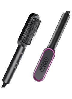 Buy TYMO Ring Hair Straightener with Built-in Comb, Black Color in UAE