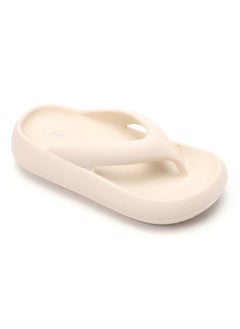 اشتري Practical Plain Thong Cloud Slippers - Beige في مصر