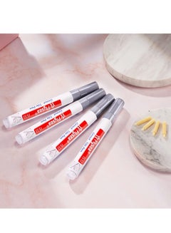 Buy 6 Pieces Tile Pen Wall Grout Restorer Pen Repair Marker Grout Filler Pen for Restoring Tile Grout Wall Floor Bathrooms and Kitchen (Silver) in UAE