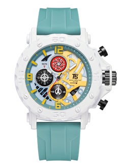 Buy T5 Men's Chronograph Silicone strap Watch in UAE