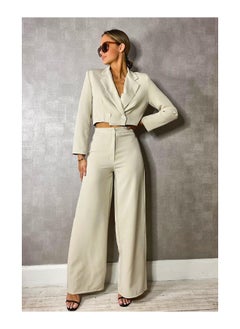 Buy Woven Tailored Cropped Blazer in UAE