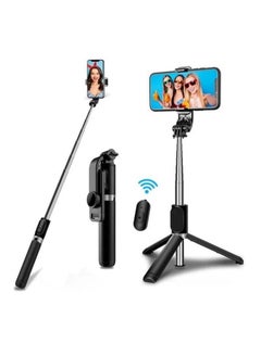 اشتري Selfie Stick Tripod Wireless Remote Control Mini Extendable 4 in 1 Selfie Stick-360° rotation phone stand holder For Vlogging في الامارات