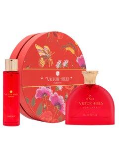 اشتري Victor Hills Forever Perfume Gift Set for Women Eau De Parfum 100ML + Hair Mist 50ML في الامارات