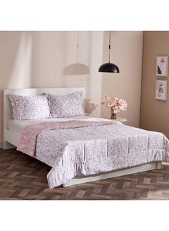 Buy Hale 3-Piece King Printed Cotton Comforter Set 240 x 220cm in UAE