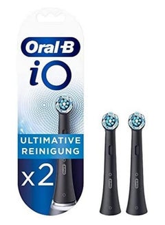 Buy Oral-B iO Ultimate Clean Replacement Brush Heads, Black, 2 Count, iO RB CB-2 in UAE