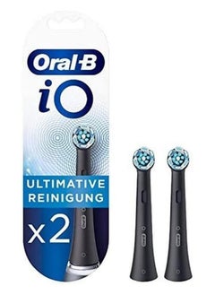 Buy Oral-B iO Ultimate Clean Replacement Brush Heads, Black, 2 Count, iO RB CB-2 in UAE