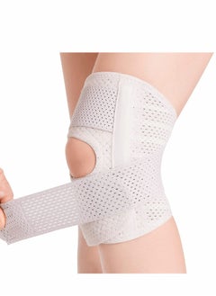 Buy Knee Brace with Side Stabilizers Relieve Meniscal Tear Knee Pain ACL MCL Arthritis,Joint Pain Relief, Breathable Adjustable Knee Support Suitable for Sports Injuries (Left - L) in UAE