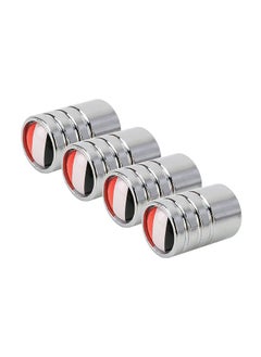 Buy 4-Piece France Flag Pattern Gas Car Tire Valve Cap in Saudi Arabia