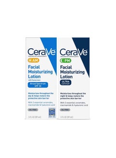 Buy CeraVe Moisturizing Facial Lotion 8oz, AM/PM Collection in UAE